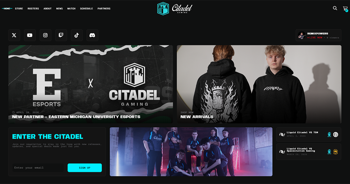 Citadel Gaming – Enter the Citadel. Become a Champion.